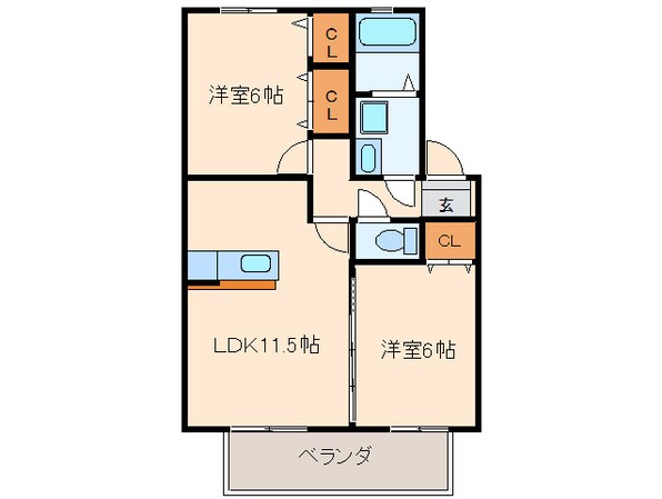 フォンテーヌの物件間取画像